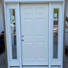 MMI DOOR 68.5 in. x 81.75 in. 6-Panel Right-Hand Inswing Classic Primed Fiberglass
