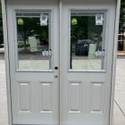 Steve’s & Sons French Door Half Lite Out Swing 64 x 80 With Mini Blinds