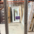 TEZA DOORS Teza 36 in. x 84 in. Left-Hand/Outswing Black Aluminum Prehung Commercial Door