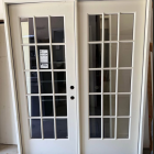 Steves & Sons Reliant 64 in. x 80 in. FullLite 15L-SDL ClearGlass LHIS Unfinished White Fiberglass D