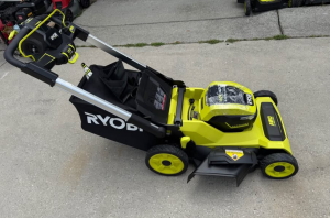 RYOBI 40V HP Brushless Whisper Series 21" Walk Behind Self-Propelled All Wheel Drive Lawn Mower-(2) 6.0 Ah Batteries & Charger