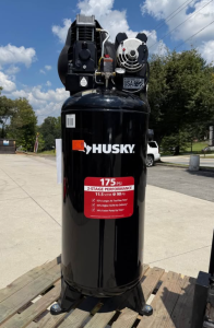 Husky 60 Gal. 3.7 HP 1-Phase 175 PSI Oil Lubed Belt Drive Stationary Electric Air Compressor