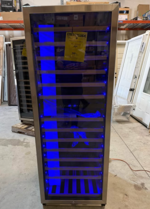 Velivi Cellar Cooling Unit 24 in . Dual Zone 154-Bottle Built-In or Freestanding Wine Cooler with Door Lock, Stainless Steel