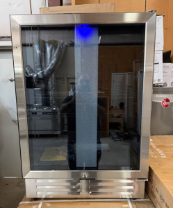 Velivi24 in. 210 (12 oz.) Can Built-in/Freestanding Beverage Cooler Fridge with Adjustable Shelves in Stainless Steel