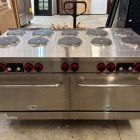 Koolmore 60 in. Commercial Electric Range with 10-Burners and 2-Standard Electric Ovens in Stainless Steel - 208-Volt 3-Phase