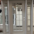 MMI DOOR 64.5 in. x 81.75 in. Classic Left-Hand Inswing 15-Lite Clear Primed Fiberglass Smooth Prehung Front Door with Sidelites