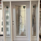 JELD-WEN 66 in. x 80 in. Full Lite Blakely Primed Steel Prehung Right-Hand Inswing Front Door with Sidelites