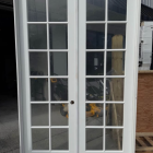 Krosswood Doors 60 in. x 96 in. Craftsman Shaker 12-Lite Both Active MDF Solid Core Double Prehung French Door