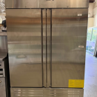 ANDTE 54 in. 50 cu. ft. Commercial 2 Door Stainless Steel Walk-In Refrigerator, LED Lighting Temp -10℉ ~10℉