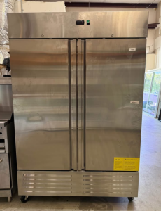 ANDTE54 in. 50 cu. ft. Commercial 2 Door Stainless Steel Walk-In Refrigerator, LED Lighting Temp -10℉ ~10℉