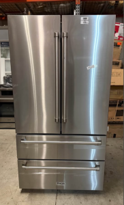 Thor Kitchen36 inch 22.5 cu. ft. French Door Refrigerator in Stainless Steel Counter Depth with Automatic Ice Maker