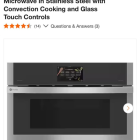 GE 30 in. Wide 1.70 cu ft Electric Built-In Microwave in Stainless Steel with Convection Cooking and Glass Touch Controls
