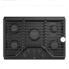 GE 30 in. Gas Cooktop in Black with 5-Burners including Power Burners