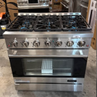 Duro 36 in. 6-Burner Gas Range in Stainless Steel with Convection Oven