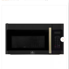 Forno Fornace 1500W 30 in. Over the Range Convection Microwave, Black, 1.5 cu. ft, 300 CFM