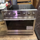 Thor Kitchen 36 in. Smooth Surface 5 Burner Elements Freenstanding Electric Range in Stainless Steel with Convection Oven