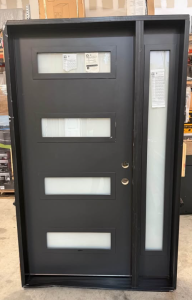 Feather River Front Door 51 x 80 4L Narrow Craft Midd with one Sidelight 
Full Lite Sl Privacy 
Jamb With 6 9/16 in swing