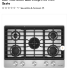 KitchenAid 30 in. 5 Burners Gas Cooktop in Stainless Steel with Integrated Wok Grate