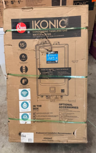 RheemIKONIC 11.2 GPM Smart Super High Efficiency Indoor or Outdoor Natural Gas Tankless Water Heater with Recirculation